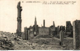 NÂ° 3774 Z -cpa Arras -un Aspect Des Ruines Qui Rappelle PompeÃ¯- - Arras