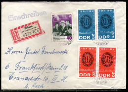 Germany > Democratic Republic,1964 Cancsl Posen With Mi#1021+1054 +1055as Scan - Covers & Documents