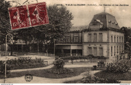 NÂ° 4906 Z -cpa Vals Les Bains -le Casino Et Ses Jardins- - Casinos