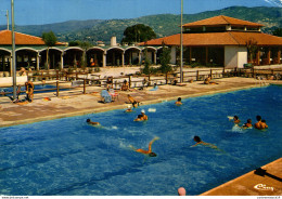 NÂ° 4805 Z -cpsm Bormes Les Mimosas  -piscine- "la Manne" - Natation