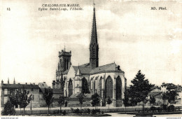 NÂ° 4679 Z -cpa ChÃ¢lons Sur Marne -Ã©glise Saint Loup- L'abside- - Châlons-sur-Marne