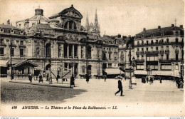 NÂ° 4619 Z -cpa Angers -le ThÃ©Ã¢tre Et La Placedu Ralliement - - Angers