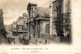 NÂ° 4571 Z -cpa Le Havre -Notre Dame Et La Rue De Paris- - Non Classés