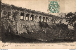 NÂ° 4549 Z -cpa Druyes -le ChÃ¢teau, Ruines De La Grande Salle- - Autres & Non Classés