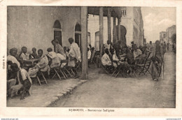 NÂ° 4338 Z -cpa Djibouti -restaurant IndigÃ¨ne- - Dschibuti