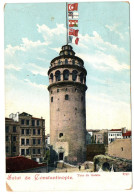 1.9.2 TURKEY, SALUT DE CONSTANTINOPOLE, TOUR DE GALATA, 1906, POSTCARD - Turkey