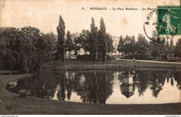 NÂ° 5366 Z -cpa Roubaix -le Parc Barbieux- Le Bassin- - Roubaix