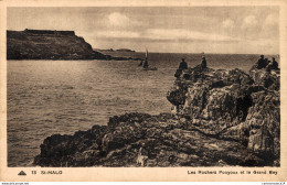 NÂ° 5317 Z -cpa St Malo -les Roches Pouyoux Et Le Grand Bay- - Saint Malo