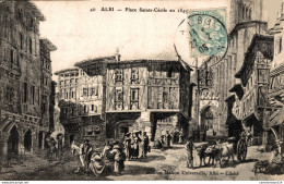 NÂ° 5175 Z -cpa Albi -place Sainte CÃ©cile En 1845- - Albi