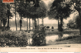 NÂ° 5071 Z -cpa Enghien Les Bains -coin De Parc Sur Les Bords Du Lac- - Enghien Les Bains