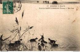 NÂ° 5019 Z -cpa ForÃªt De Saint Fargeau -Bat L'eau- - Chasse