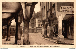 NÂ° 4979 Z -cpa Dinan -place Des Cordeliers, Vue Des Porches- - Dinan