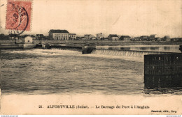 NÂ°6410 Z -cpa Alfortville -le Barrage Du Port Ã  L'Anglais- - Alfortville