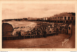 NÂ° 6343 Z -cpa Biarritz -la Grande Plage- - Biarritz