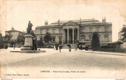 NÂ° 6063 Z -cpa Limoges -statue Gay Lussac, Palais De Justice- - Limoges