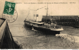 NÂ° 5874 Z -cpa Dieppe -sortie Du Steamer "Arundel" Service Dieppe Ã  New Haven- - Ferries