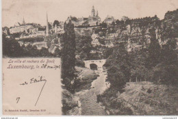 NÂ°7050 Z -cpa Luxembourg -la Ville Et Rochers Du Bock - Luxembourg - Ville