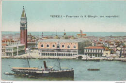 NÂ°7000 Z -cpa Venezia -panorama Da S. Giorgio Con Vaporetto- - Venezia (Venice)