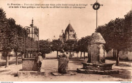 NÂ°6840 Z -cpa Provins -place Du Chatel Avec Son Vieux Puits- - Provins