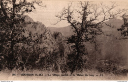 NÂ°6711 Z -cpa Gourdon -le Village PerchÃ© Et Le Viaduc Du Loup- - Gourdon