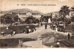 NÂ°6580 Z -cpa Nice -jardin Albert 1er Et Casino Municipal- - Sonstige & Ohne Zuordnung