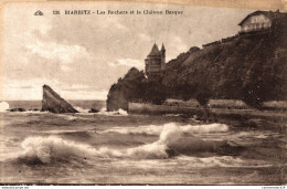 NÂ°6507 Z -cpa Biarritz -les Rochers Et Le ChÃ¢teau Basque- - Biarritz