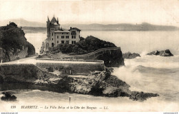 NÂ°6510 Z -cpa Biarritz -la Villa Belza Et La CÃ'te Des Basques- - Biarritz