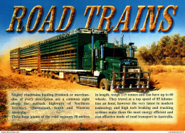 NÂ°6487 Z -cpsm Road Trains -en Australie - Camions & Poids Lourds