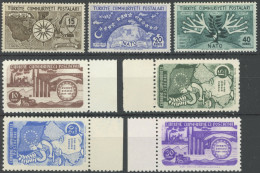 TÜRKEI 1388-94 **, 1954, Nato Und Europarat, 2 Postfrische Prachtsätze, Mi. 45.- - Sonstige & Ohne Zuordnung