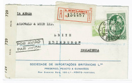 Portugal, 1944, # 647, Para Edinburg - Lettres & Documents