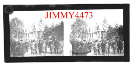 Exposition Coloniale 1931 - Pavillon Chine - Plaque De Verre En Stéréo - Taille 60 X 130 Mllts - Scan Positif - Glass Slides