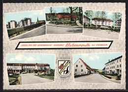 AK Bubenreuth Bei Erlangen, Strassenpartie In Der Geigenbauer-Siedlung, Stadtwappen, Hochhäuser  - Erlangen