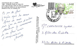 TIBRE N° 3537 -  MARIANNE DE LUQUET  - TARIF 1 1 02 / 31 5 03  - DERNIER JOUR DU TARIF -  SEUL SUR LETTRE -   31 5 2003 - Postal Rates