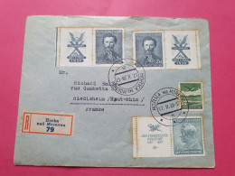 Tchécoslovaquie - Enveloppe En Recommandé De Horka Pour La France En 1939 - Réf 3640 - Lettres & Documents