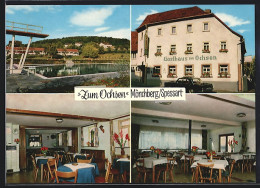 AK Mönchberg /Spessart, Gasthaus-Pension Zum Ochsen, Schwimmbad  - Andere & Zonder Classificatie