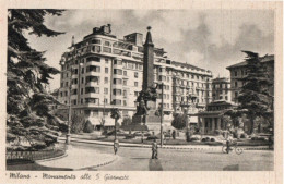 MILANO - MONUMENTO ALLE 5 GIORNATE - F.P. - STORIA POSTALE - Milano (Milan)