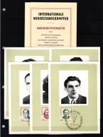 DDR 881-885 Gestempelt Maximumkarten 1962 Widerstandskämpfer 1. Ausgabe #IA684 - Autres & Non Classés