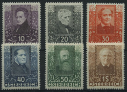 ÖSTERREICH 524-29 *, 1931, Dichter, Falzrest, Prachtsatz - Gebraucht