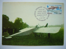 Avion / Airplane / Lt RONIN / Morane-Saulnier / Flight Villacoublay - Pauillac / Oct 15, 1913 / Carte Maximum - ....-1914: Precursors