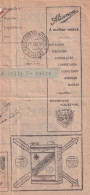 1925  Portogallo Telegramma Con Varie Pubblicità Olio Per Automobili E Molte Altre - Voitures