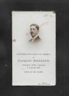 FAIRE PART DE DÉCÈ DE JACQUES GALLICE DÉCÉDÉ À EPERNAY : - Obituary Notices
