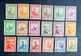 (T5) St. Thomas 1938 Empire Issue (Short Inscription - S. Tome) Complete Set - MNH - St. Thomas & Prince