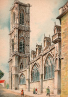 58-Nevers-La Tour De La Cathédrale Saint Cyr- éditeur : M. Barré & J. Dayez - Illustrateur : Barday- 1946-1951 - Nevers