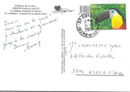 TIBRE N° 3549 -  TOUKAN  ARIEL  - TARIF 1 1 02 / 31 5 03  - DERNIER JOUR DU TARIF -  SEUL SUR LETTRE -   31 5 2003 - Postal Rates