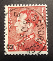 Belgie Belgique - 1951 - OPB/COB N° 848B (  1 Value )  - Leopold III Poortman -  Obl. Schorisse - Oblitérés