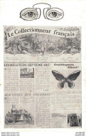 LE COLLECTIONNEUR FRANCAIS CARTE POUR RECEVOIR GRATUITEMENT UN NUMERO DE CE JOURNAL - Advertising