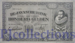 NETHERLAND INDIES 100 GULDEN 1925 PICK 73b VF - Niederländisch-Indien