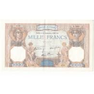 LOT DE 2 BILLETS 1000 Francs CERES ET MERCURE  21-09-1939 SUP Fayette 38.37 - 1 000 F 1927-1940 ''Cérès Et Mercure''