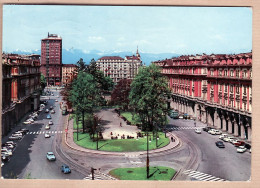 26800 / ⭐ TORINO TURIN Piemonte Piazza Statuto PLACE SQUARE PLATZ Circulation Auto époque 1966 - Places & Squares