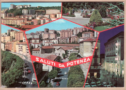 26818 / ⭐ POTENZA Basilicata Saluti Da .. Multivues Quartiers Place De Nuit Jardin Public 1970s Italy Italie Italia - Potenza